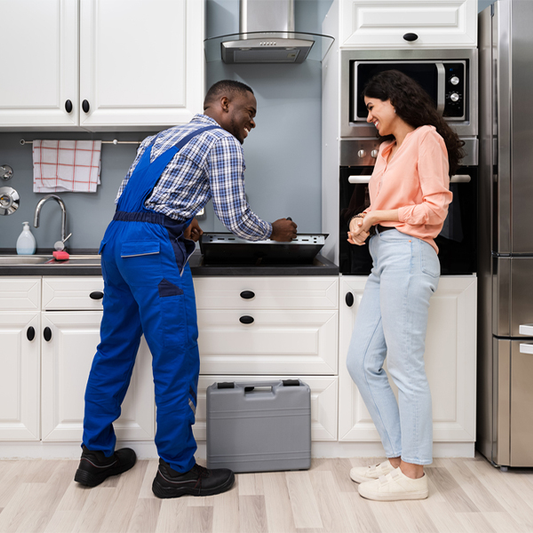 can you provide an estimate for cooktop repair before beginning any work in Worthington